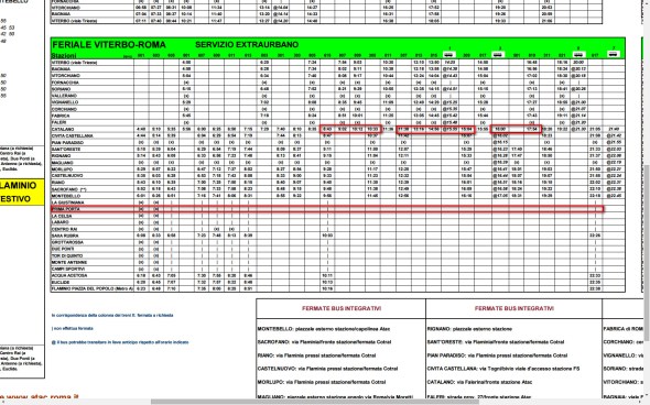nuovo orario extraurbano 14 set 2015